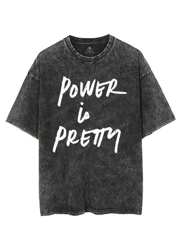 POWER IS PRETTY VINTAGE GYM SHIRT