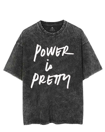 POWER IS PRETTY VINTAGE GYM SHIRT