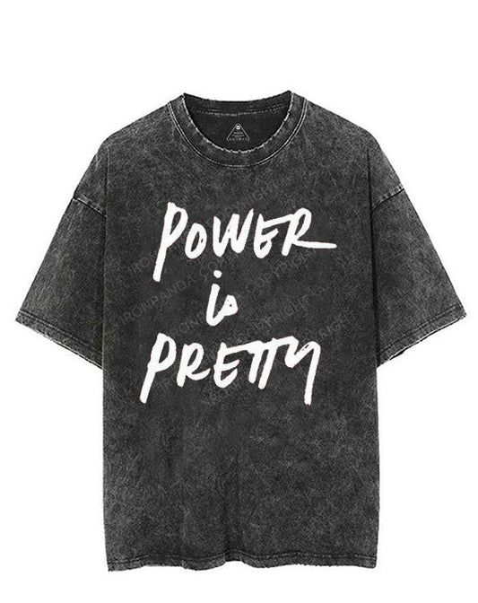 POWER IS PRETTY VINTAGE GYM SHIRT