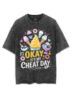 IT'S OKAY, IT'S MY CHEAT DAY VINTAGE GYM SHIRT