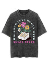 BIG JOURNEYS BEGIN WITH SMALL STEPS VINTAGE GYM SHIRT