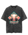 WAKE UP & WORKOUT VINTAGE GYM SHIRT