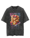 WAFFLES AND WORRIES VINTAGE GYM SHIRT