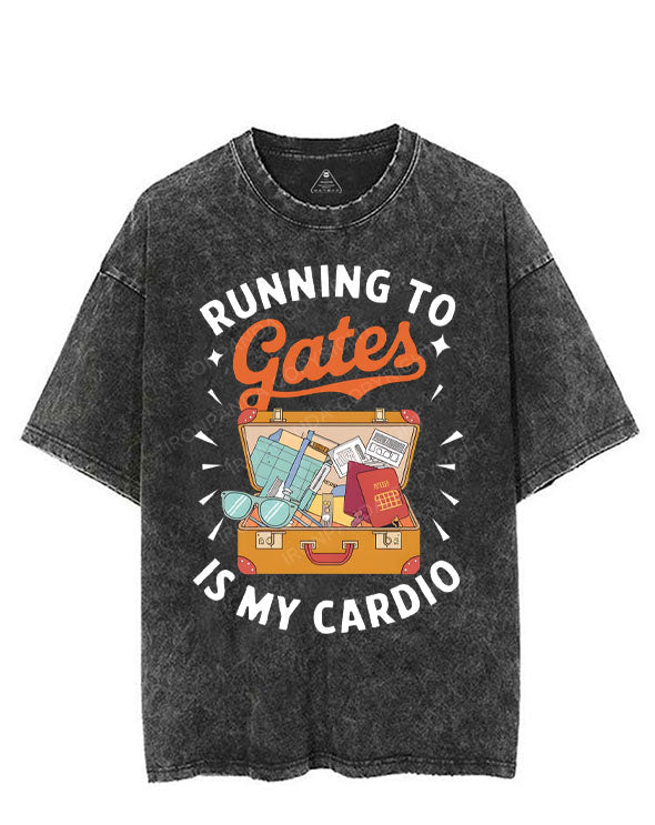 RUNNING TO GATES IS MY CARDIO VINTAGE GYM SHIRT