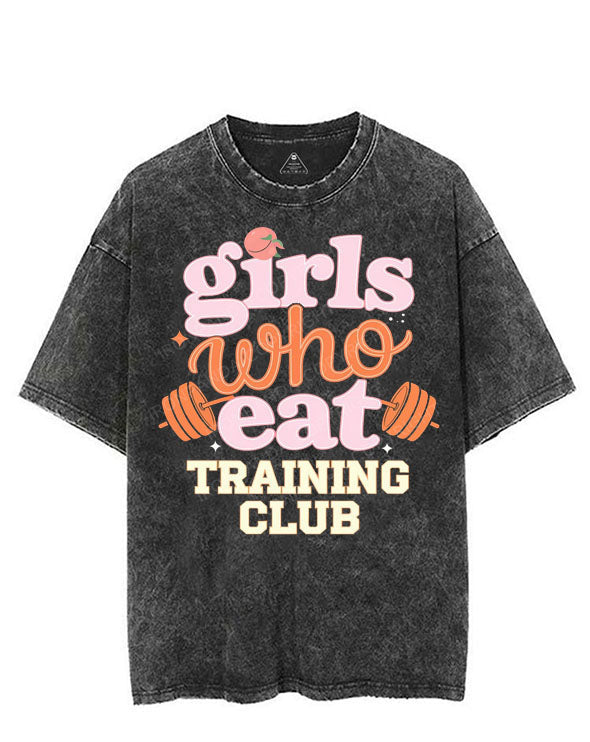 GIRLS WHO EAT TRAINING CLUB VINTAGE GYM SHIRT