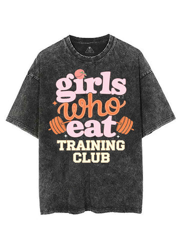 GIRLS WHO EAT TRAINING CLUB VINTAGE GYM SHIRT
