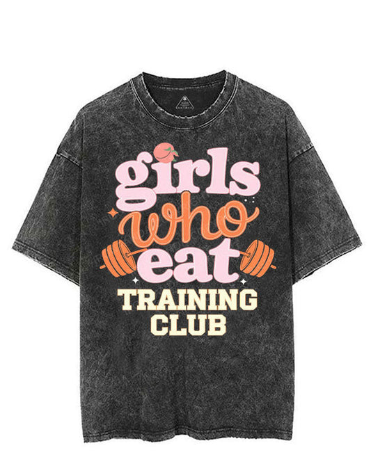 GIRLS WHO EAT TRAINING CLUB VINTAGE GYM SHIRT