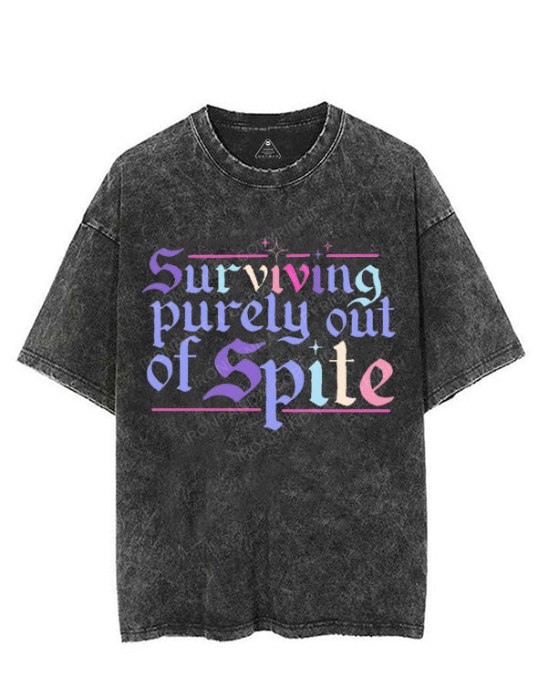 SURVIVING PURELY OUT OF SPITE VINTAGE GYM SHIRT