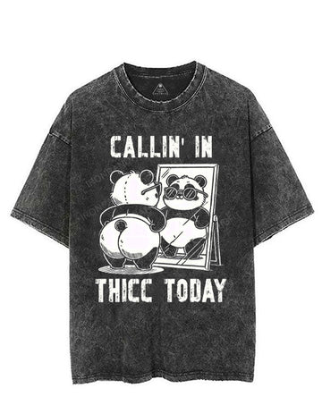 CALLIN' IN THICC TODAY VINTAGE GYM SHIRT