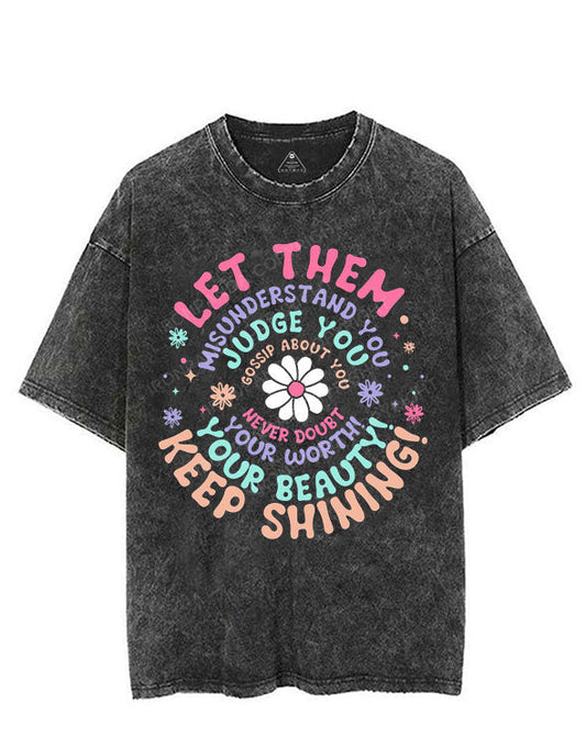 NEVER DOUBT YOUR WORTH YOUR BEAUTY KEEP SHINING VINTAGE GYM SHIRT