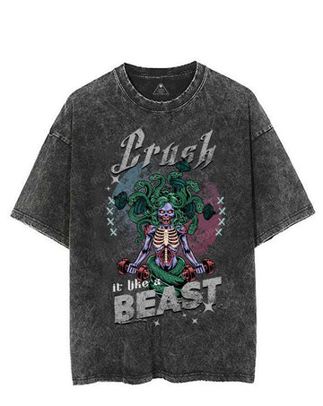 CRUSH IT LIKE A BEAST VINTAGE GYM SHIRT