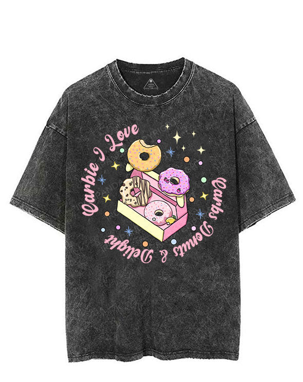 CARBIE I LOVE CARBS DONUTS & DELIGHT VINTAGE GYM SHIRT