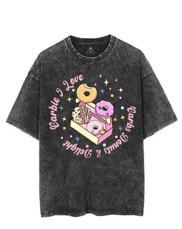 CARBIE I LOVE CARBS DONUTS & DELIGHT VINTAGE GYM SHIRT