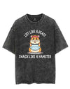 LIFT LIKE A BEAST SNACK LIKE A HAMSTER VINTAGE GYM SHIRT