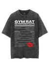 GYM RAT NUTRITION FACTS VINTAGE GYM SHIRT