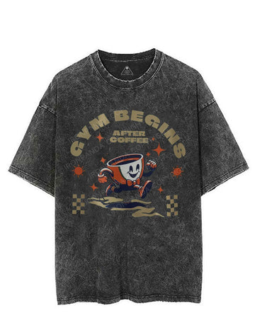 GYM BEGINS AFTER COFFEE VINTAGE GYM SHIRT