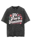FIT FINE & FEMININE VINTAGE GYM SHIRT