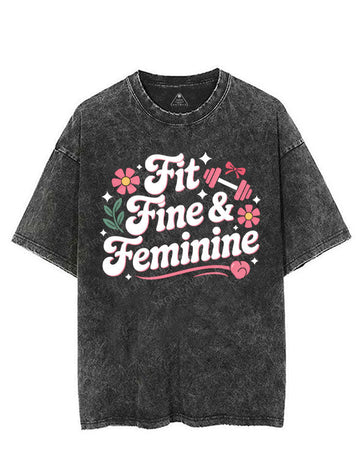 FIT FINE & FEMININE VINTAGE GYM SHIRT