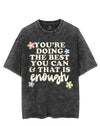 YOU'RE DOING THE BEST YOU CAN & THAT IS ENOUGH VINTAGE GYM SHIRT