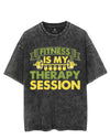 FITNESS IS MY THERAPY SESSION VINTAGE GYM SHIRT