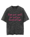 KEEP YOUR SQUATS LOW AND YOUR STANDARDS HIGH VINTAGE GYM SHIRT