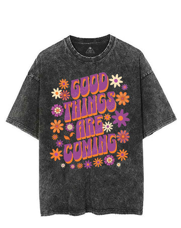 GOOD THINGS ARE COMING VINTAGE GYM SHIRT