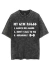 MY GYM RULES VINTAGE GYM SHIRT