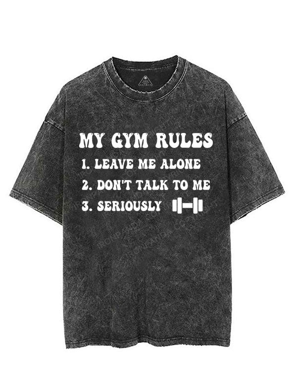 MY GYM RULES VINTAGE GYM SHIRT