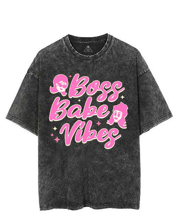 BOSS BABE VIBES VINTAGE GYM SHIRT