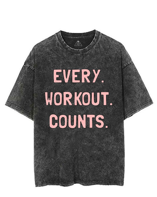EVERY WORKOUT COUNTS VINTAGE GYM SHIRT