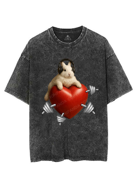 BUNNY GAINS, HEART GAINS VINTAGE GYM SHIRT