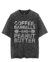 COFFEE, BARBELLS AND PEANUT BUTTER VINTAGE GYM SHIRT
