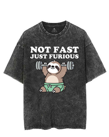 NOT FAST JUST FURIOUS VINTAGE GYM SHIRT