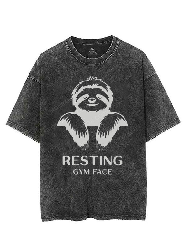 RESTING GYM FACE VINTAGE GYM SHIRT