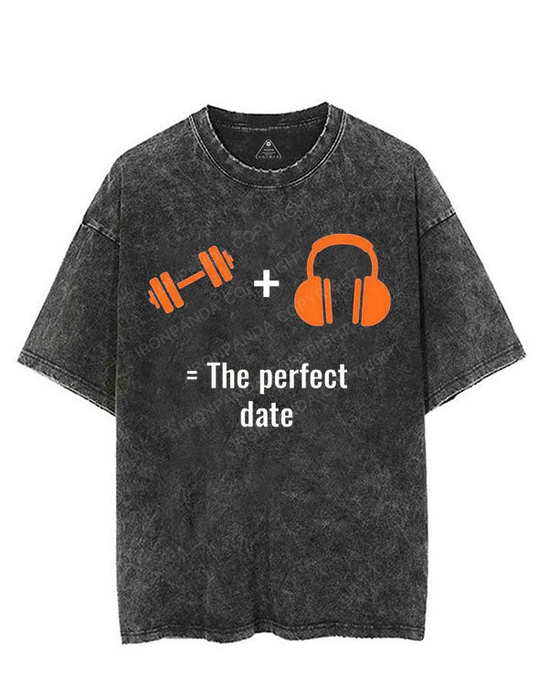THE PERFECT DATE VINTAGE GYM SHIRT