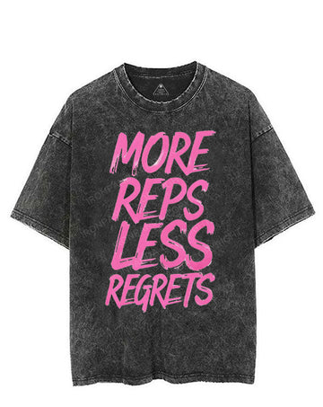 MORE REPS LESS REGRETS VINTAGE GYM SHIRT