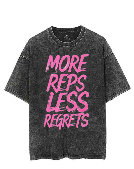 MORE REPS LESS REGRETS VINTAGE GYM SHIRT