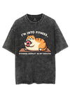 I'M INTO FITNESS, FITNESS DONUT IN MY MOUTH VINTAGE GYM SHIRT