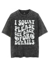 I SQUAT PLEASE SEE BACK FOR DETAILS VINTAGE GYM SHIRT
