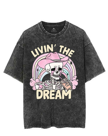 LIVIN' THE DREAM VINTAGE GYM SHIRT