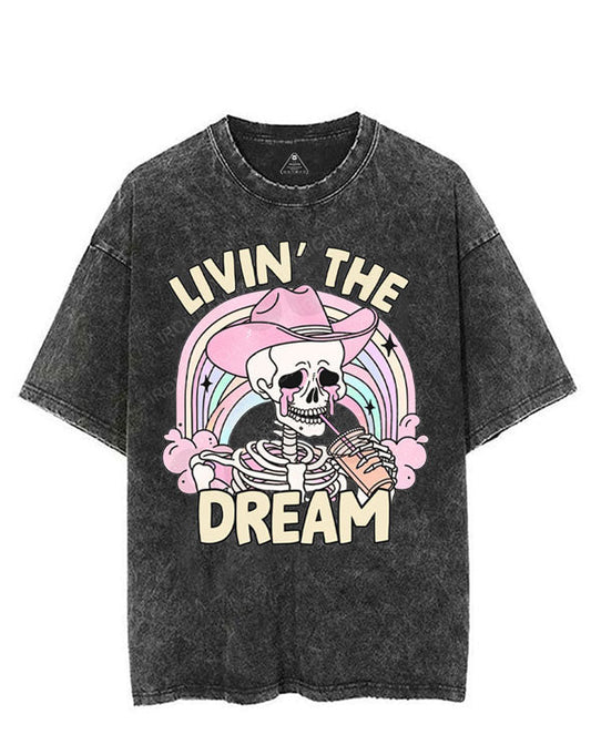 LIVIN' THE DREAM VINTAGE GYM SHIRT
