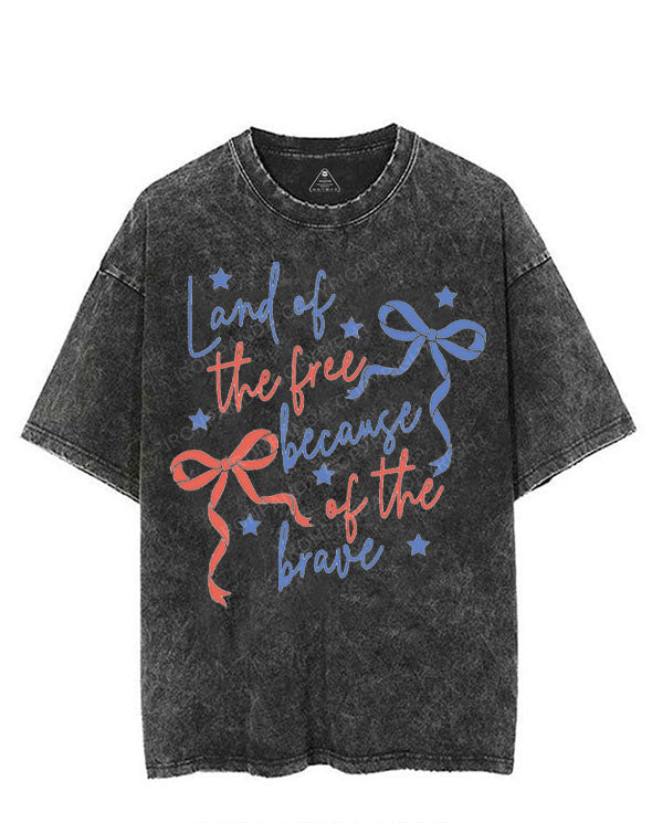 LAND OF THE FREE BECAUSE OF THE BRAVE VINTAGE GYM SHIRT