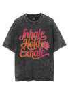 INHALE HOLD EXHALE VINTAGE GYM SHIRT