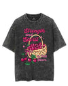 STRENGTH AND SPIRIT IN FULL BLOOM VINTAGE GYM SHIRT