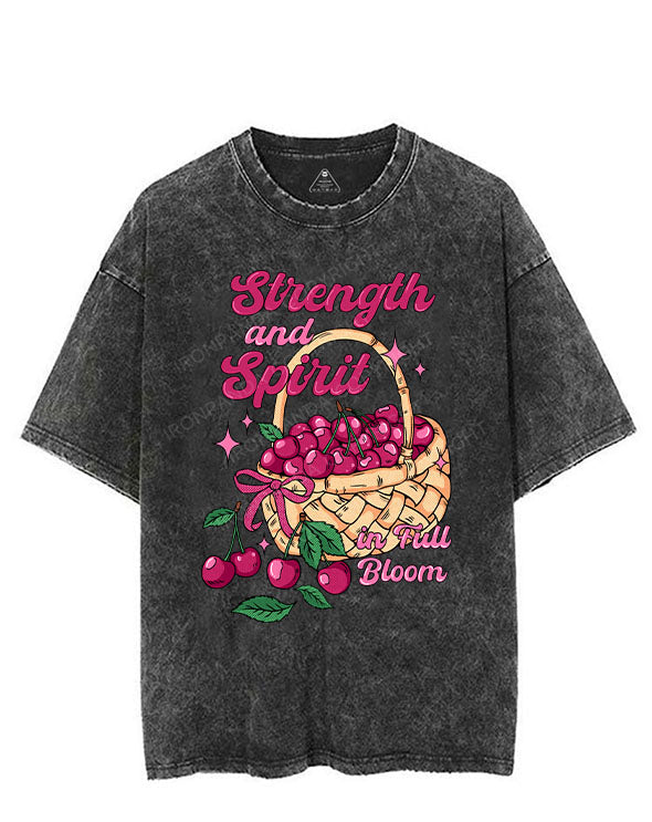 STRENGTH AND SPIRIT IN FULL BLOOM VINTAGE GYM SHIRT