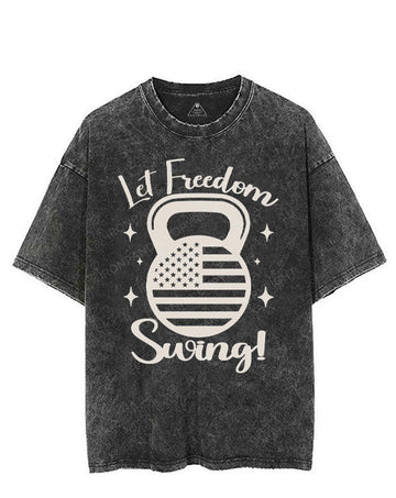LET FREEDOM SWING! VINTAGE GYM SHIRT