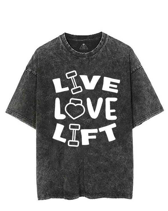 LIVE LOVE LIFT VINTAGE GYM SHIRT