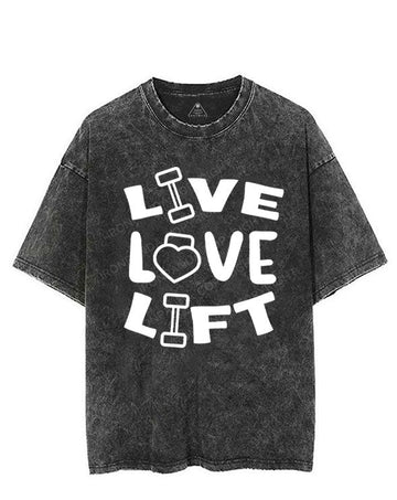 LIVE LOVE LIFT VINTAGE GYM SHIRT
