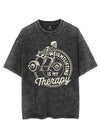 WEIGHTLIFTING IS MY THERAPY VINTAGE GYM SHIRT