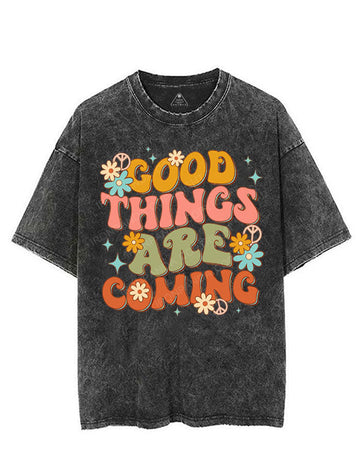 GOOD THINGS ARE COMING VINTAGE GYM SHIRT